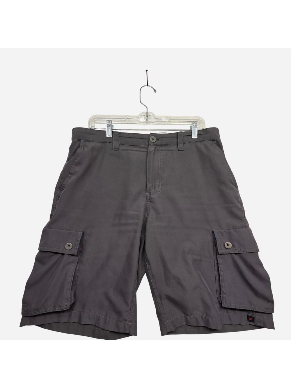 Tony Hawk Gray Polyester Cargo Shorts Size 33